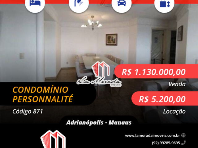 #871 - Apartamento para Venda em Manaus - AM