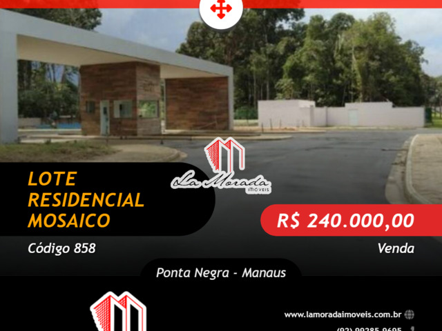 #858 - Lote Residencial para Venda em Manaus - AM