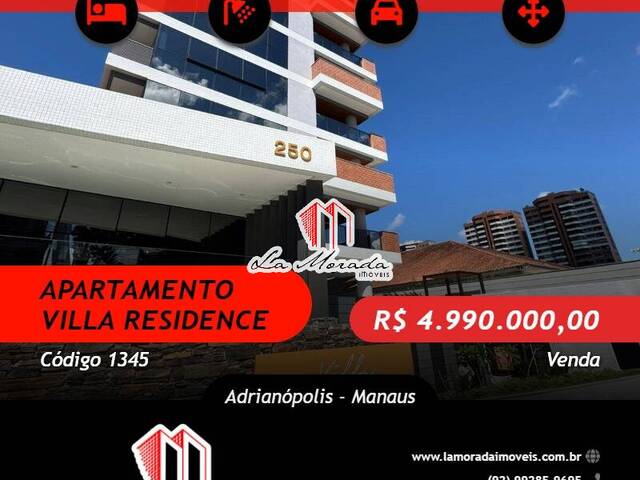 #1345 - Apartamento para Venda em Manaus - AM - 1