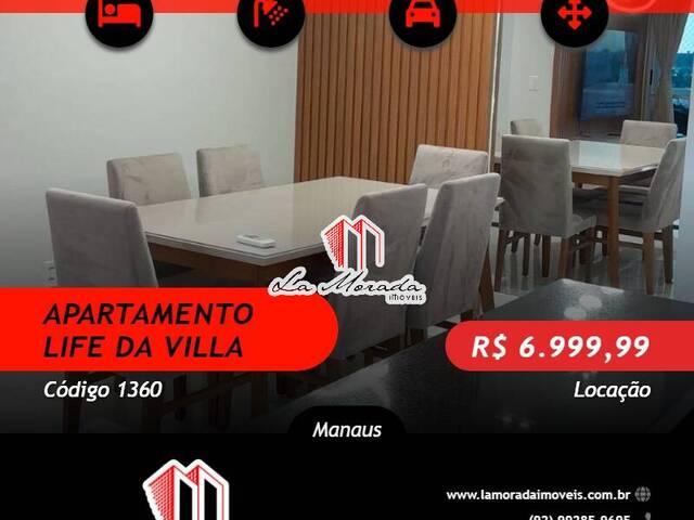 #1360 - Apartamento para Locação em Manaus - AM - 1