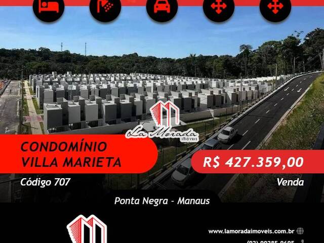 #707 - Casa em condomínio para Venda em Manaus - AM - 1
