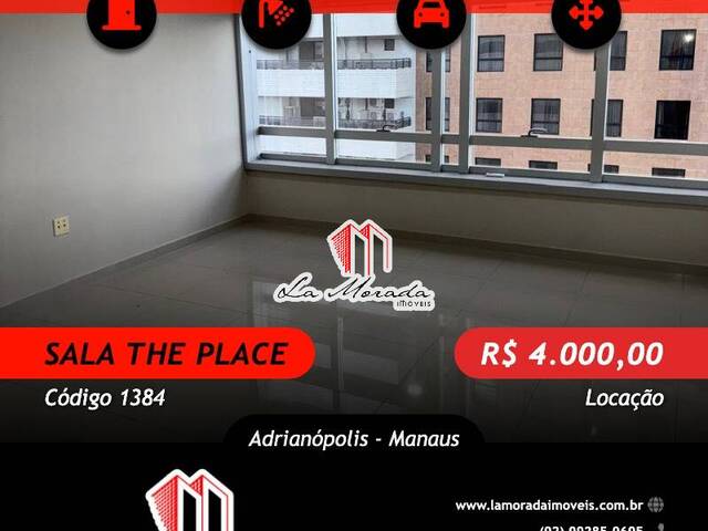 #1384 - Sala para Locação em Manaus - AM - 1