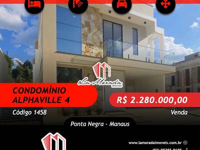 #1458 - Casa em condomínio para Venda em Manaus - AM - 1