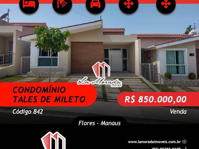 #842 - Casa em condomínio para Venda em Manaus - AM - 1
