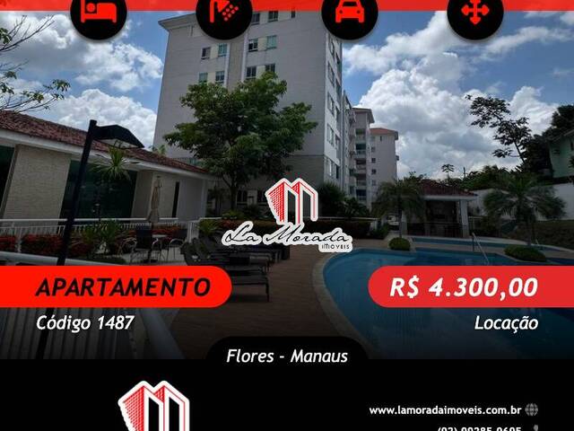 #1487 - Apartamento para Locação em Manaus - AM - 1